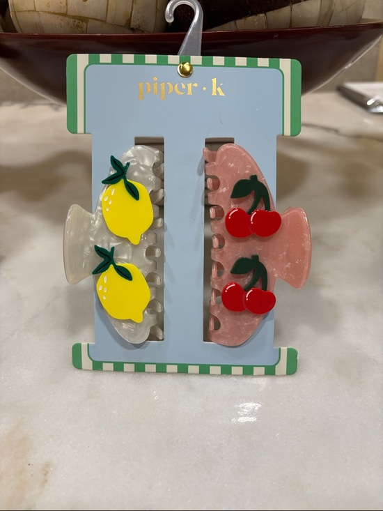 Piper K Accessories - Piper K Lemon & Cherry hair clip